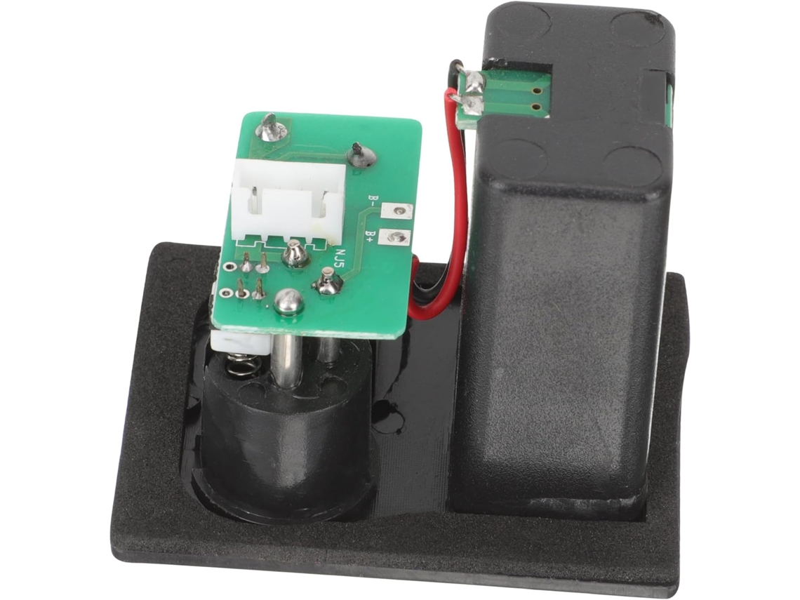 Caixa De Bateria Para Microfone De Baixo, Em Plástico Preto, Compatível