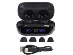 Fones De Ouvido Sem Fio Bluetooth H66 Com Display Digital, Fones De Ouvido Estéreo Verdadeiramente Sem Fio Ly Ebike