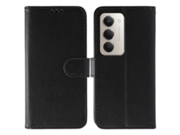 Capa Tipo Carteira De Couro Pu Tkdaddy Para Xiaomi Redmi 15 5g Com Alça Preta