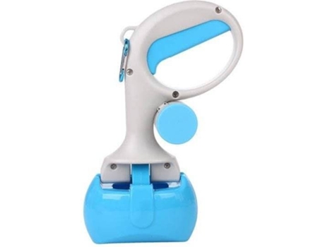 Pá Apanha Dejetos para Cães ESTORE com 20 Sacos (Azul - 25 x 11 cm - Plástico)