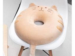 Almofada Para Cadeira Com 7cm De Espessura, 40x 40cm, Espuma Viscoelástica Com Zíper, Design Fofo De Donut, Ideal Para