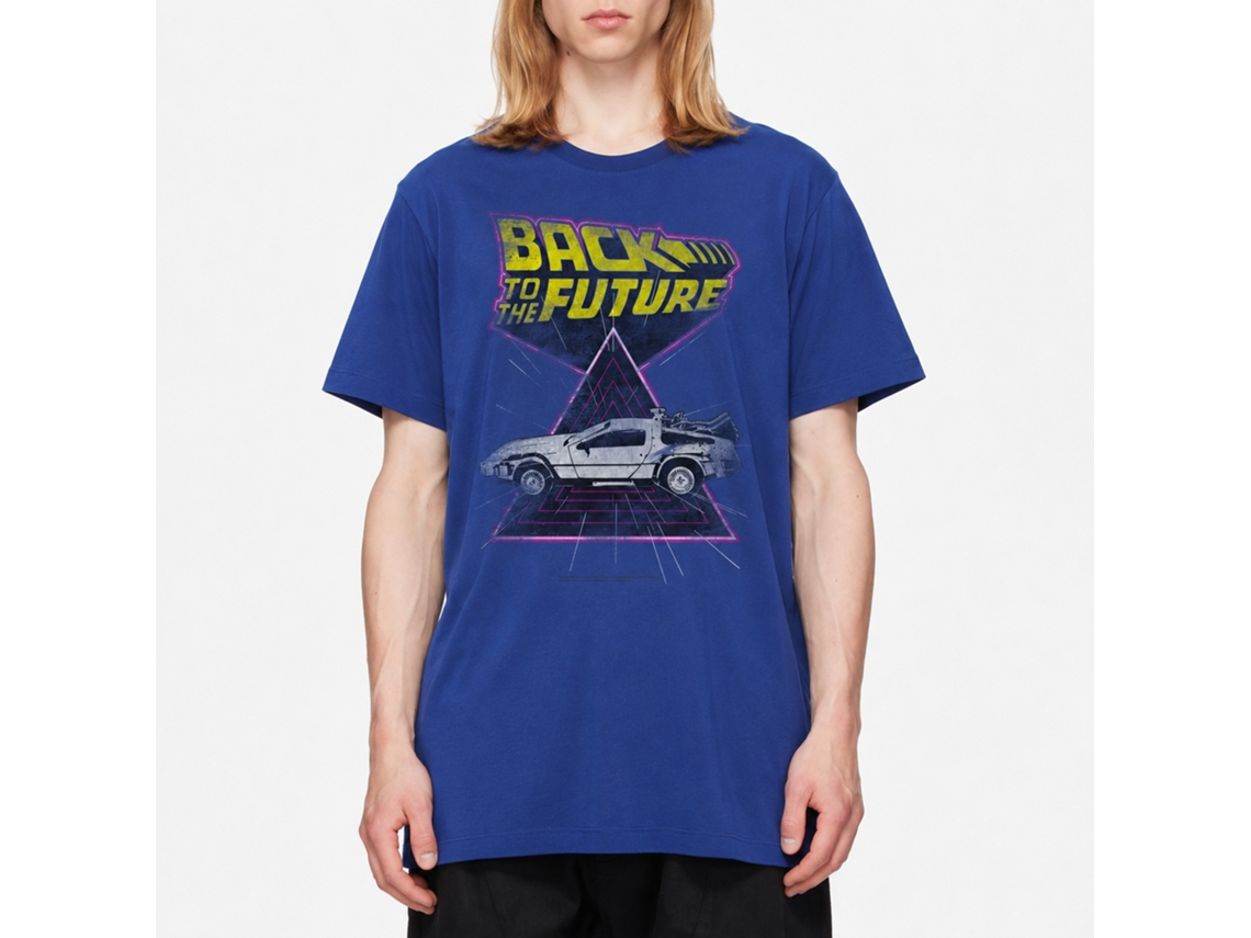 Rockinstone Back To The Future Movie Speed Demon Solid Royal Adult T-shirt Size:m