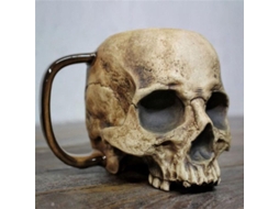 Taza De Caveira Gótica Realista, Taza De Caveira Em Resina 3d Com Alça, Caveira Nigromante Para Halloween