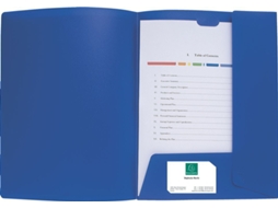 Pasta A4 Polipropileno PP Azul EXACOMPTA 43502E