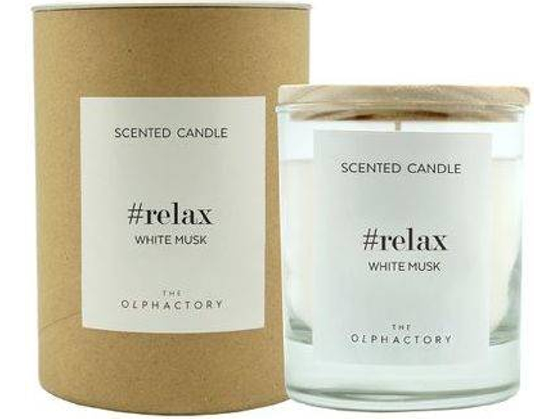 Vela ALCHEMYA Relax Musk Branco (10 cm)