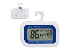 Termômetro Para Freezer, Armazena Temperaturas Por Até 10 Minutos, Magnético, Com Grande Visor Lcd – Termômetro Para
