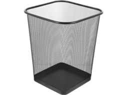 Lixeira/cesto de Lixo Escritório Moderno e Elegante em Ferro Preto com Design Malha Ventilada para uma Sensaçã