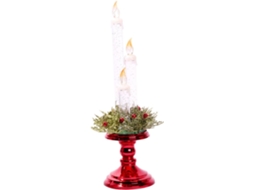 Velas De Led Vermelhas Sem Chama, Decoração Natalina Para Casa, Hotel E Lojas. Gokoco