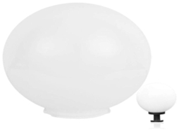 Balão Lurelia Elegante e Criativo Abajur, para Exterior e Jardim, em Acrílico, Branco, 15x15x15 cm