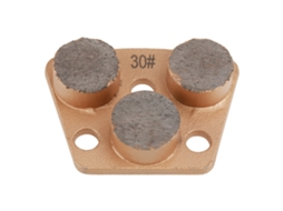 Disco de desbaste diamantado trapezoidal para misturador de areia 30 (3 furos, 3 dentes redondos)