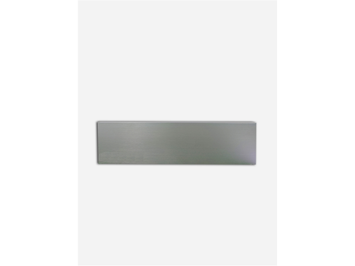 Rodapie Aluminio Recto 2m | Seleccione Color Y Medida Gris-metalizado 100mm Alt. 2m Larg.