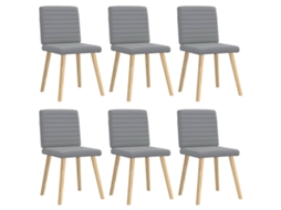 Dining Chair, Dining Chairs Vidaxl Cinzeto Tecido (n/a)