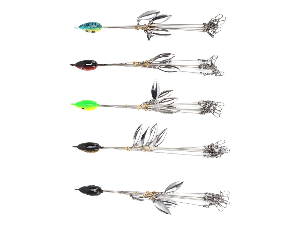 5pcs Isqueiro de Pesca de Aço com 4 Lâminas 18cm