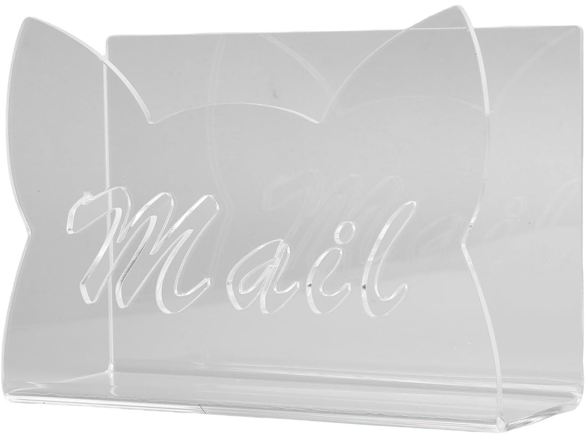 Porta cartas em Acrílico com Design de Orelhas de Gato Porta envelopes SFUSHOS
