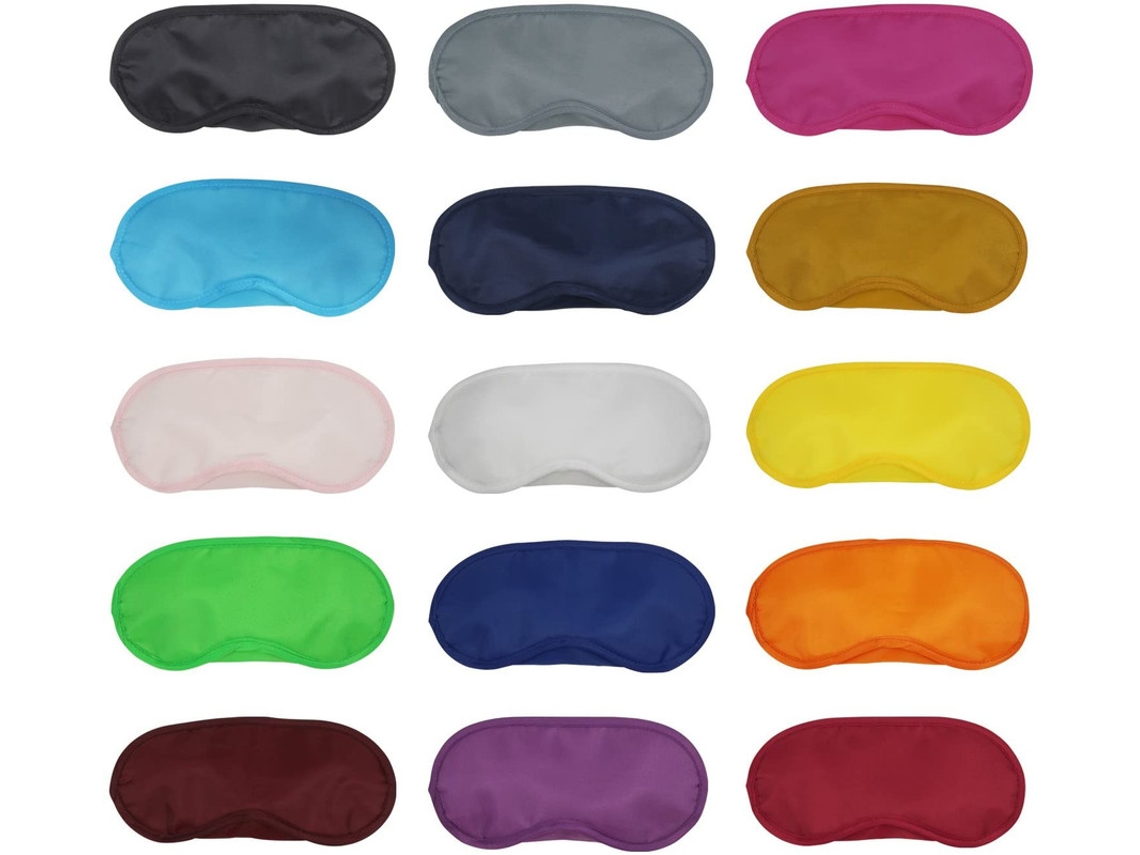 Pacote com 15 Sombras de Olhos Multicoloridas para Viagem e Máscara de Dormir AQUAFORGE
