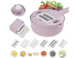 Fatiador, espiralizador e picador de vegetais Slowmoose 10 em 1 Mandoline