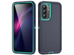 Capa Para Samsung Galaxy A36 À Prova De Choque, Azul E Verde. Gertiz