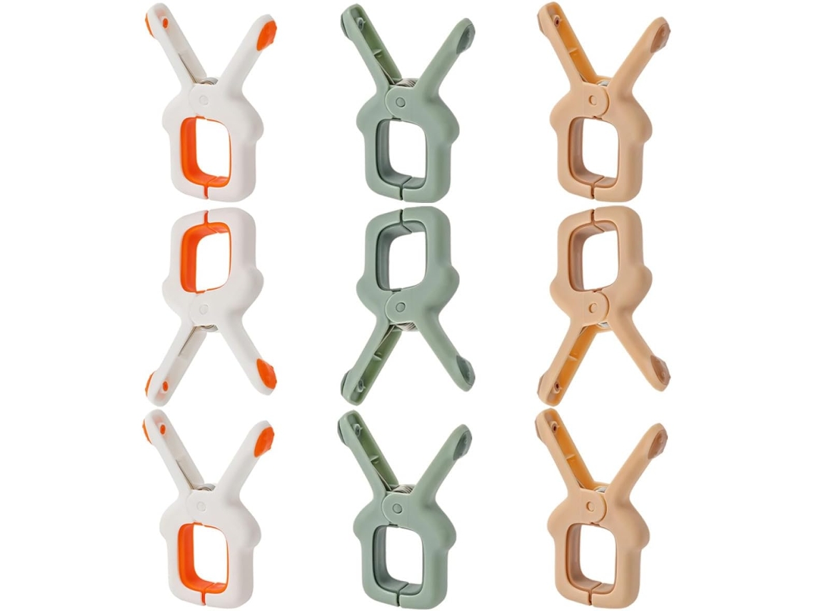 Prendedores De Roupa Com Mola Angooily Pp Para Colchas E Roupas, Com Forte Poder De Fixação E Design Leve, Ideais Para