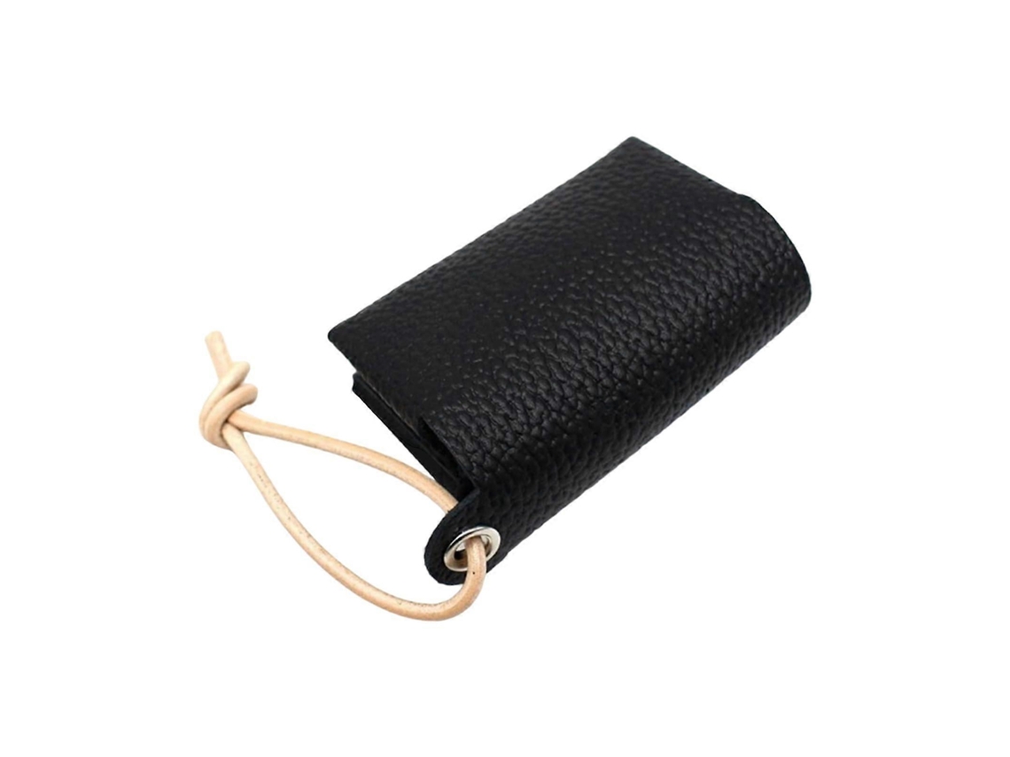 Porta Lenços De Couro Dobrável Para Mulheres E Homens, Caixa De Armazenamento Portátil, Artesanato Japonês Em Preto. Olysi Shop