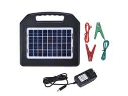 Carregador de cerca elétrica solar de 20 milhas, 5w, portátil, para quinta, 100-240v LAXISCREED