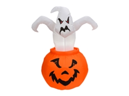 Lanterna inflável de abóbora de Halloween com plugue eu LAXISCREED 110 240v festas de outono