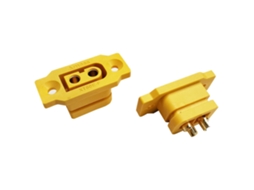 Conjunto de 5 Conectores Fêmea Amass Xt60e f Xt60 com Furo de Montagem para Fixação MDUG