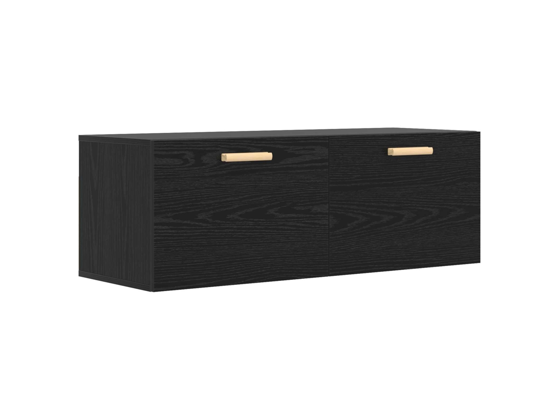 Maison Exclusive - Armário De Parede Carvalho Preto 100 X 36,5 X 35 Cm