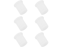 Conjunto De 6 Tampas Silicone Brancas Para Bebedouros, Com Mm