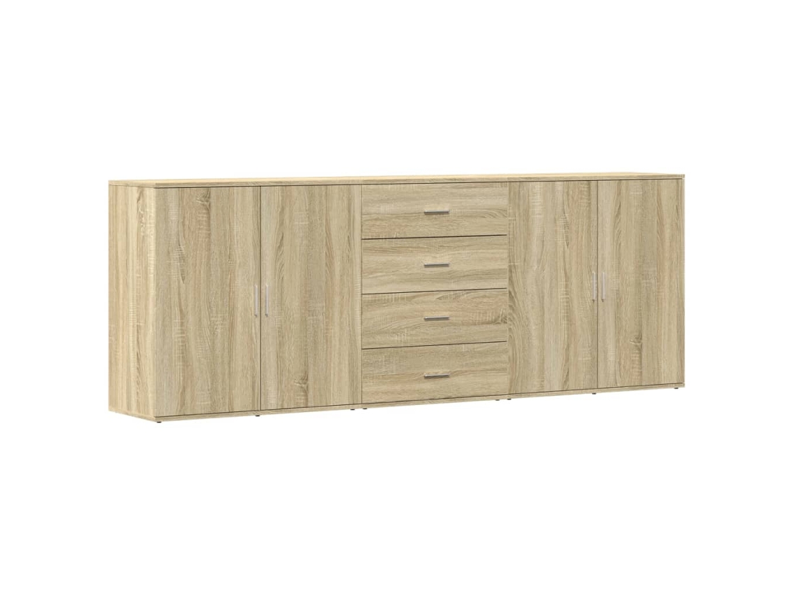 Sideboard, Sideboards Vidaxl Marrom Madeira Processada (n/a)