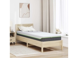 Vidaxl Colchão Branco E Cinza 70 X 200 Cm Tecido Jacquard