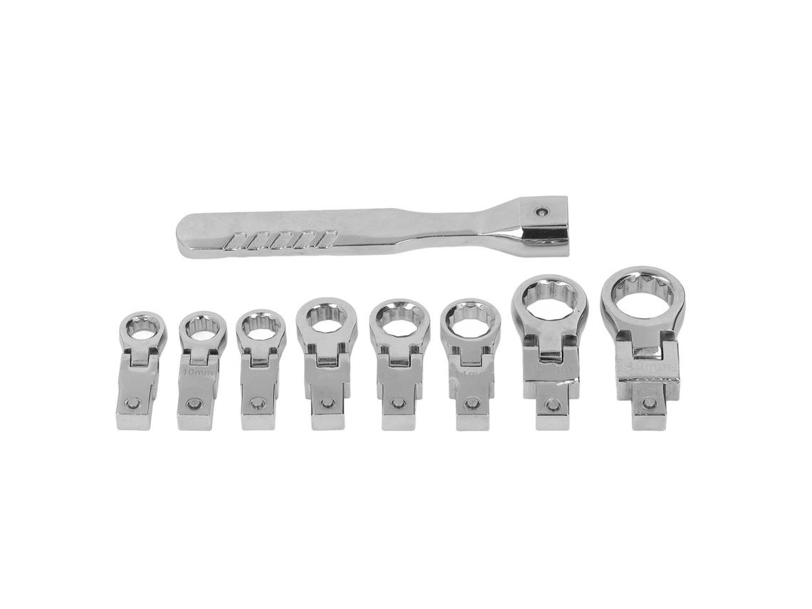 Laxiscreed Kit De Chaves Com Soquetes Desmontáveis, Giro De 180° E Cabeça Flexível Para Trabalhos