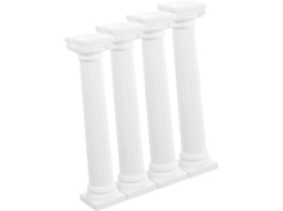 Inoomp Colunas Romanas, Kit de 4 Peças, Colunas Quadradas Pequenas Feitas de Material Robusto, Ideais para Adereços de CHABERLU