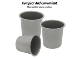 Copo de Camping de Metal Leve 220ml para Viagem