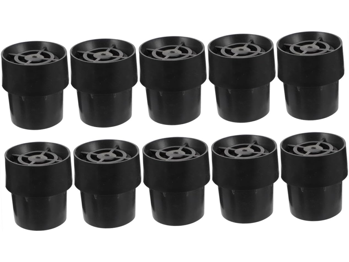 Conjunto De 10 Protetores Látex Preto Para Pés Cadeira, Capas E Almofadas Antiderrapantes Para Cadeiras, Ideais Para O