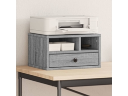 Vidaxl Suporte De Impressora 40x32x22,5 Cm Deriv. Madeira Cinza Sonoma