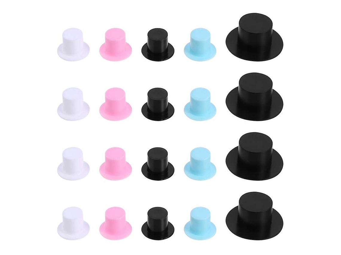 100Pcs Mini Chapéu de Plástico ALLINLESS