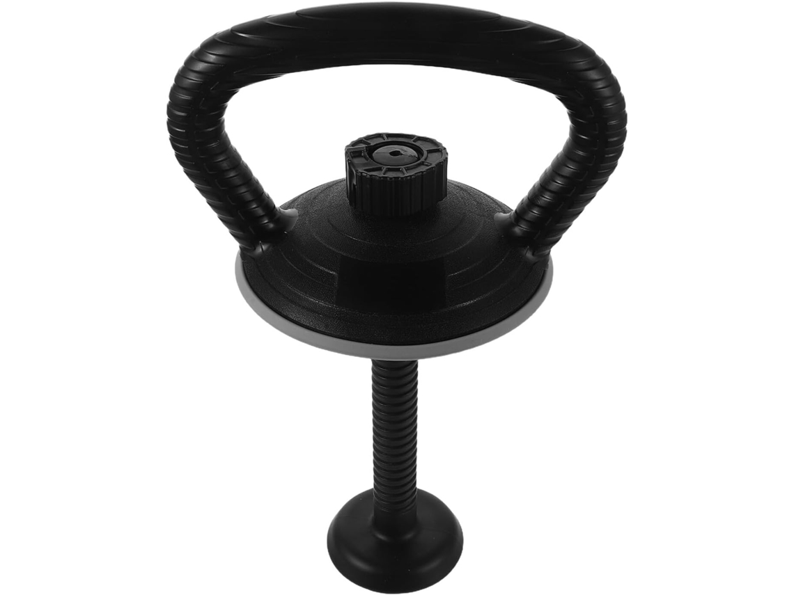 Barra De Kettlebell Imikeya, Base Curta Antiderrapante Preta Com