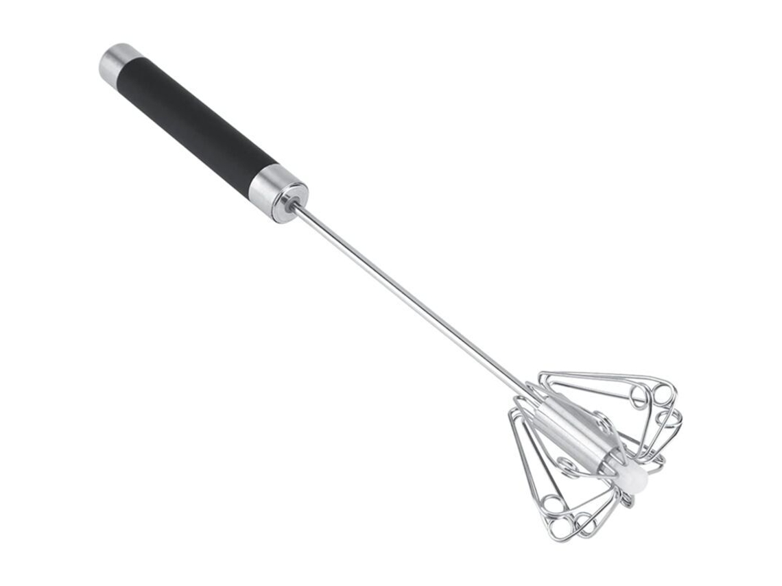 Batedor De Ovos Manual Semi, Automático Em Aço Inoxidável, Multifuncional E Giratório Para Bater, Misturar E, Ideal Para Crianças