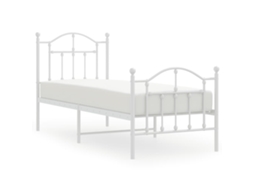 Bed Frame, Bed Frames Vidaxl Branco Aço (75 X 190 Cm)