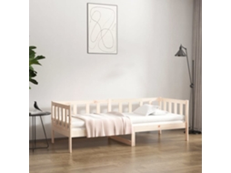 Sofá cama sin colchón 90x190 cm madera maciza de pino