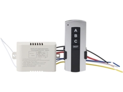 Interruptor De Controle Remoto Sem Fio 3 Vias Para Sistemas Iluminação Ac 200-240v, Controlador De 3 Canais Para Lustres