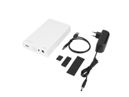 Enclosure Externo De Ssd Sata De 3,5 Polegadas, Case De Disco Rígido Usb 3.0 6gbps, Branco