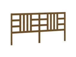 Cabeceira de cama MAISON EXCLUSIVE em pinho maciço castanho, 206x4x100 cm