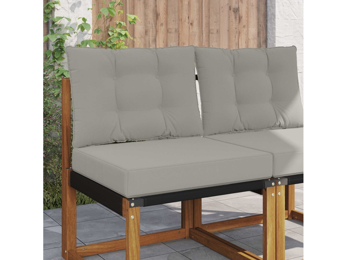 Vidaxl Almofada Para Sofá Externo Poliéster Cinzento 60 X 50,5 Cm
