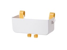 Organizador de cama LINJOU com múltiplos bolsos, branco
