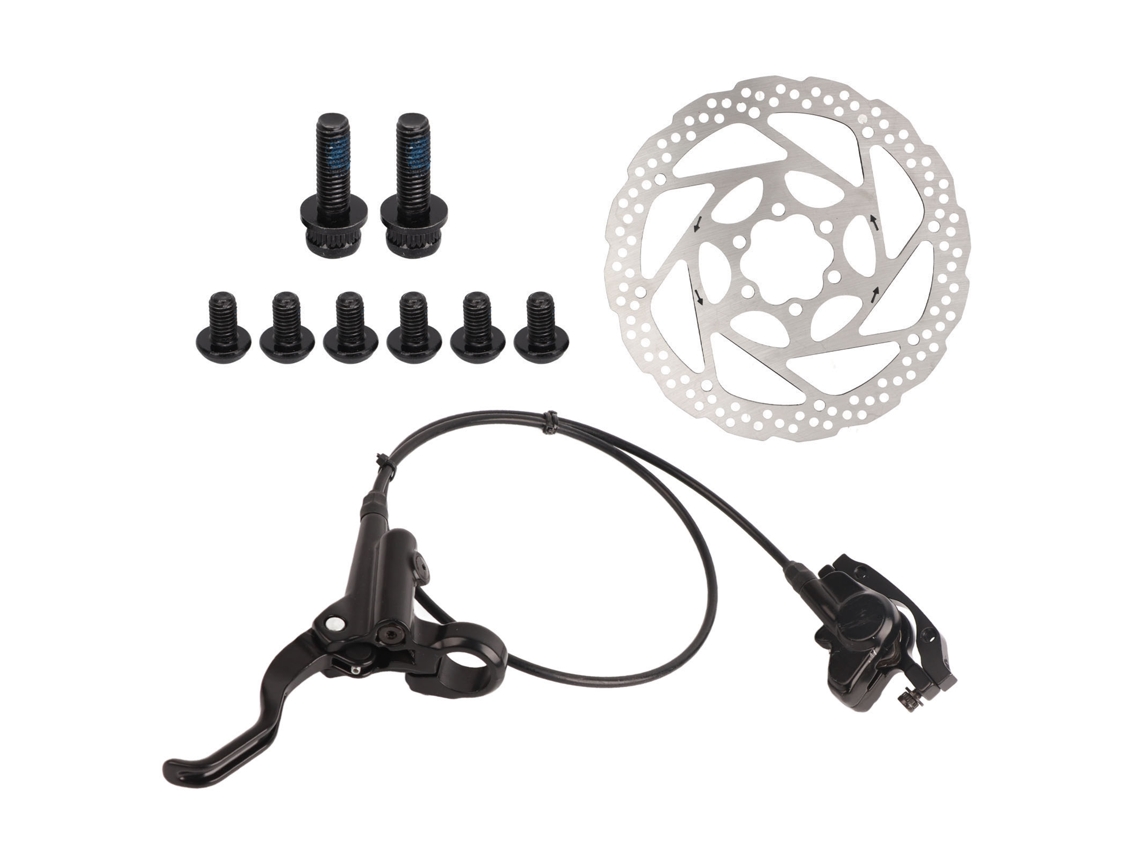 Kit de Freio a Óleo de Disco Bicicleta com Pistão Duplo Freio Dianteiro Esquerdo S/MARCA