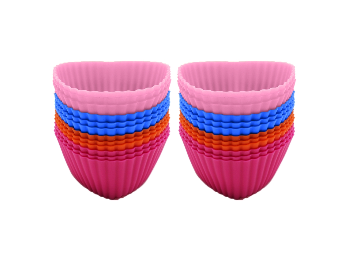 Divisória de Silicone para Almoço Forro de Silicone para Cupcake Copo de Silicone para Muffin RNEMITERY