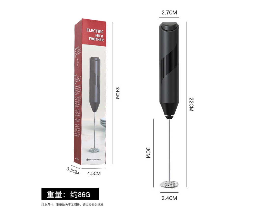 Espumador De Leite Elétrico Portátil Com Batedor De Aço Inoxidável, Perfeito Para Preparar Café, Latte, Cappuccino, Matcha E Outras Bebidas