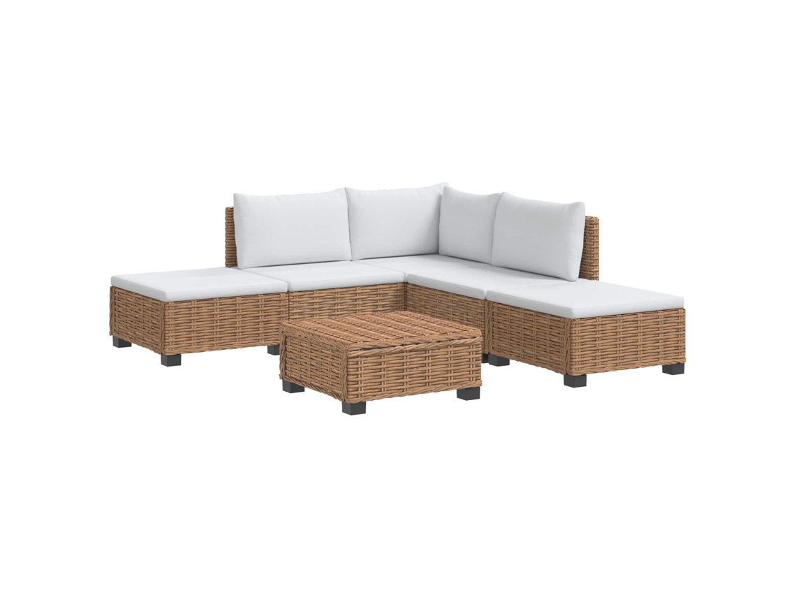 Maison Exclusive - 6 Unid. Conjunto De Lounge Em Rattan Com Almofadas Gendt
