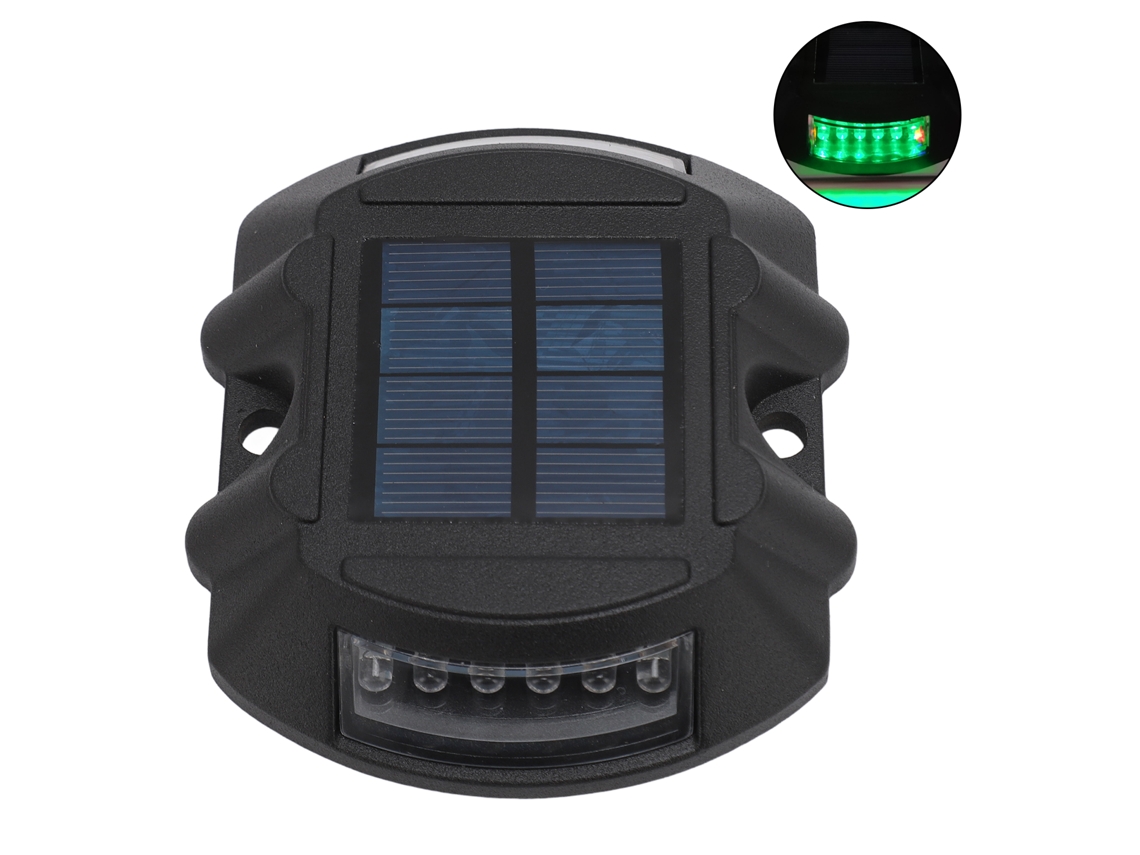 Luz Solar para Solo IP68 com Detecção Inteligente LED 6V 1.8W para Jardim Estacionamento | S/MARCA